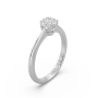 Δαχτυλίδι Invisible EM06 σε Λευκό Χρυσό 18Κ με Διαμάντια